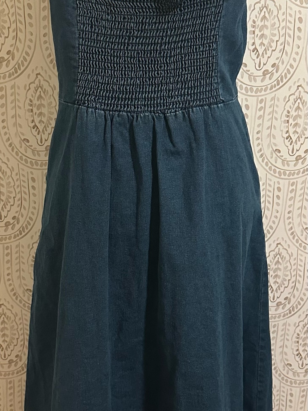 Amazon Blue Denim Button-Front Maxi Dress - Picture 5 of 7